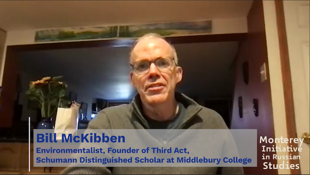 Bill McKibben Delivers Climate Talk at Monterey Symposium The World